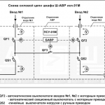 Исполнение 01М – два ввода, два вывода и секционный выключатель (сх.№1)