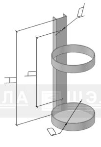  Кронштейн крепления огнетушители