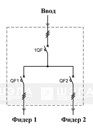 Схема линейного шкафа распределителя
